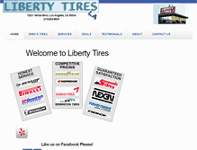 Tablet Screenshot of libertytiresla.com